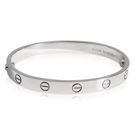 cartier love bracelet white gold diamonds|16 750 cartier crd 094835.